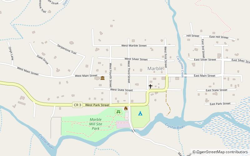 Marble Community Church location map