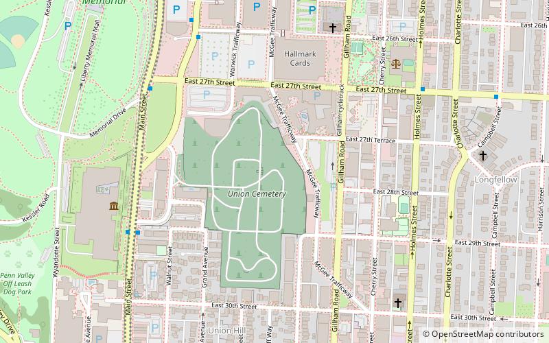 Union Confederate Monument location map