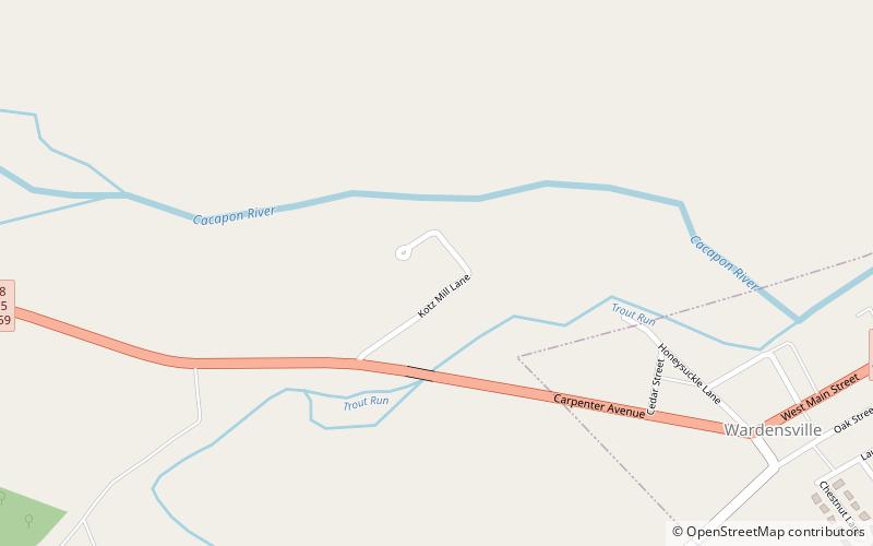 francis kotz farm wardensville location map