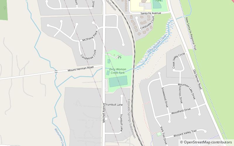 dirty woman creek park monument location map