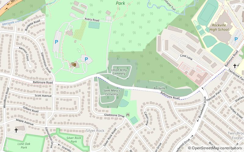 Rockville Union Cemetery location map