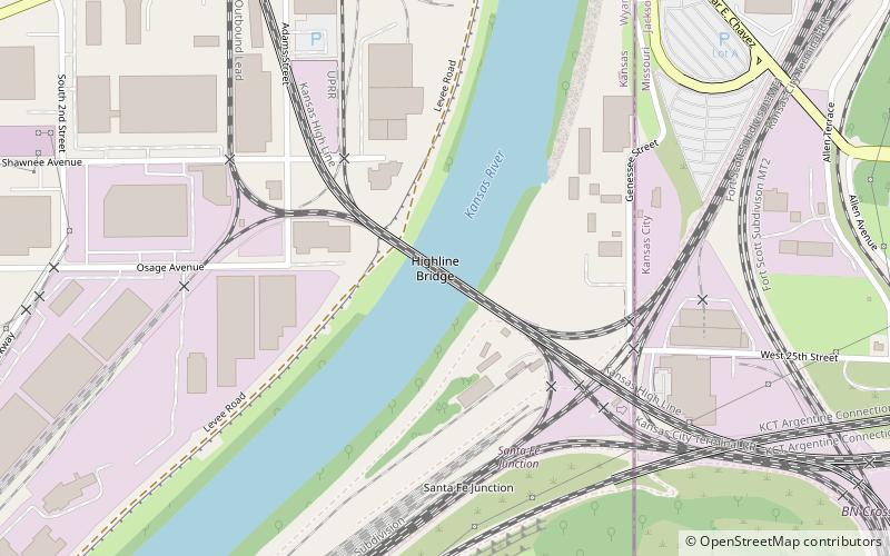 Highline Bridge location map
