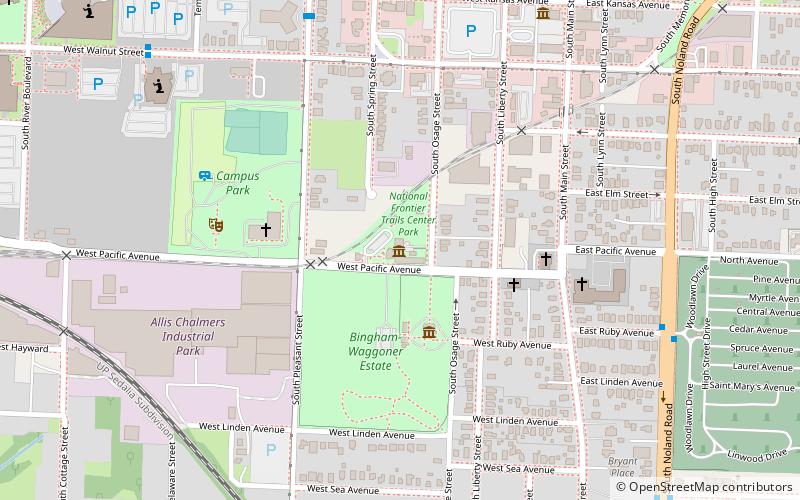 National Frontier Trails Museum location map