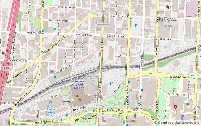 Tramway de Kansas City location map