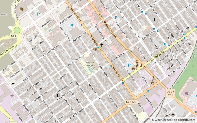 York Street Historic District location map