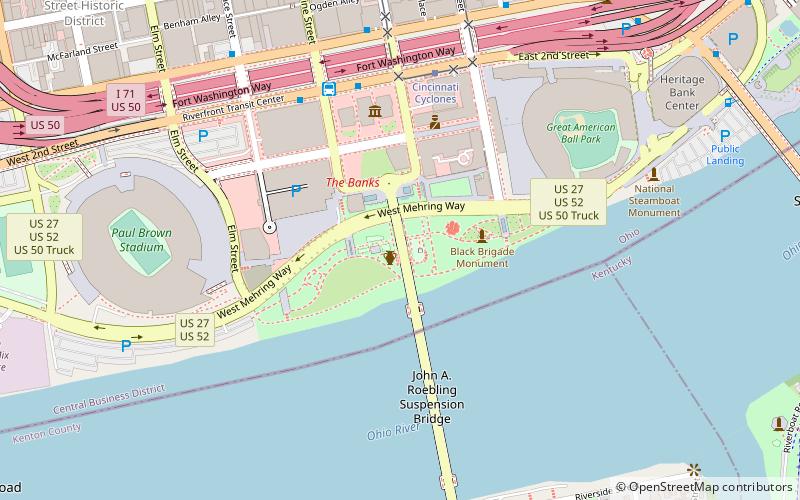 Smale Riverfront Park location map
