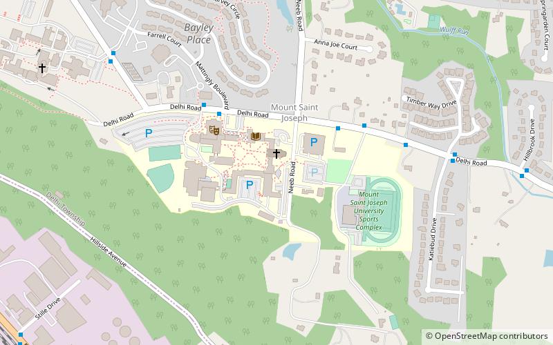 Mount St. Joseph University location map