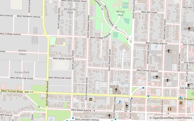 Harry S. Truman Historic District location map