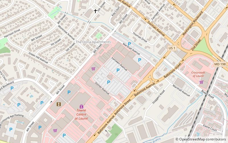 laurel shopping center location map