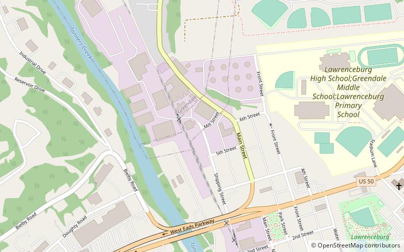 MGP Distillery location map