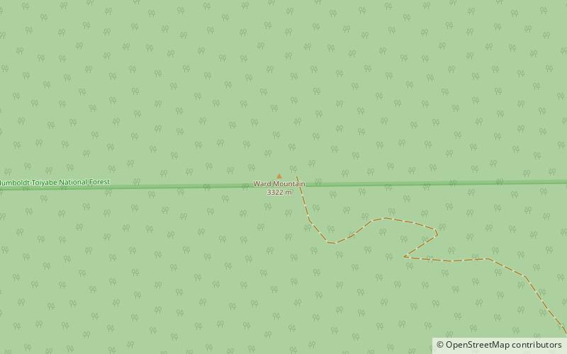 Ward Mountain location map