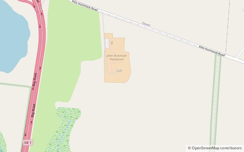 John Dickinson Plantation location map