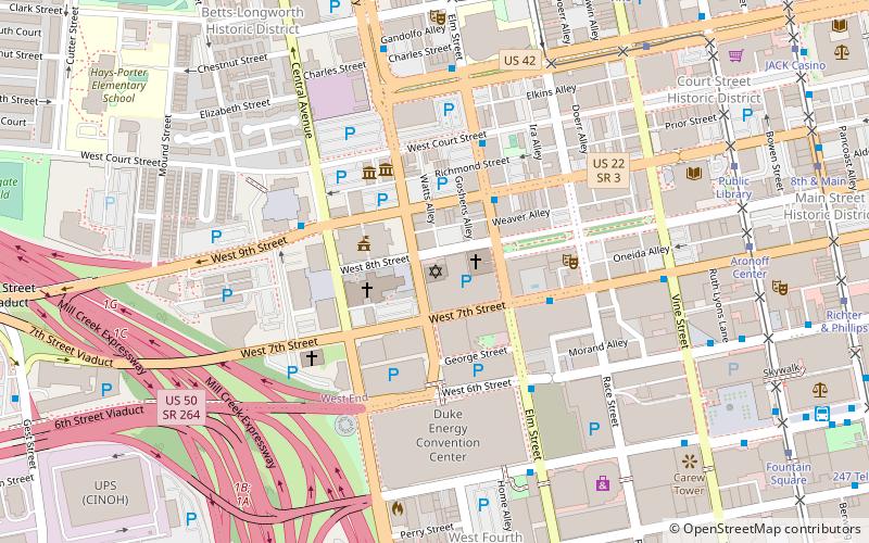 Isaac M. Wise Temple location map