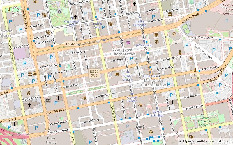 Public Library of Cincinnati and Hamilton County location map
