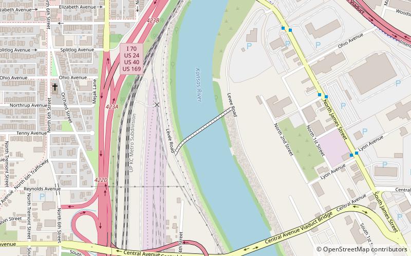 Kansas City Southern Bridge location map