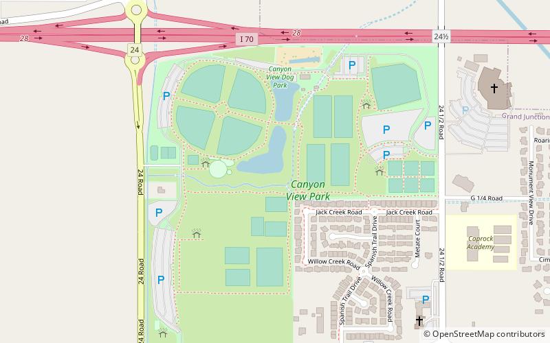 Canyon View Park location map