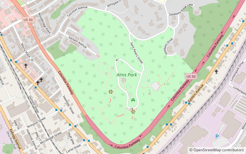 Alms Park location map