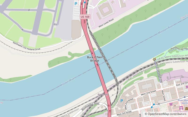 Buck O’Neil Bridge location map