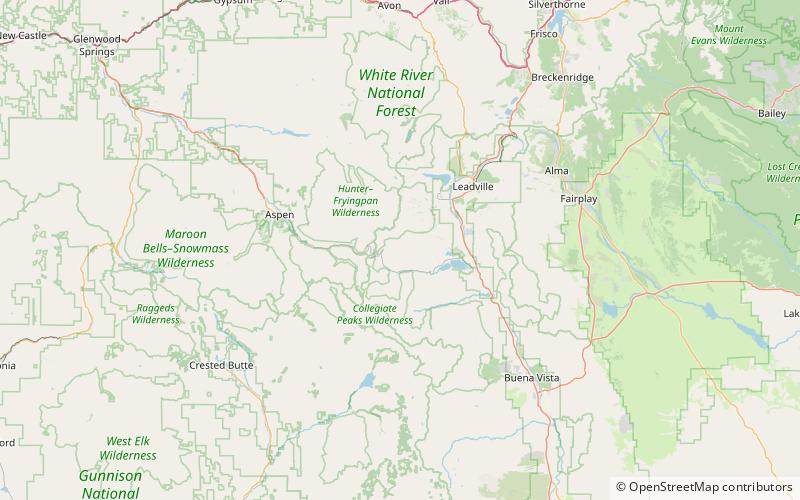 casco peak foret nationale de san isabel location map