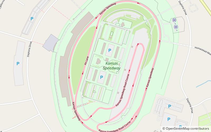 Kansas Speedway location map