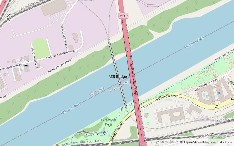 ASB Bridge location map