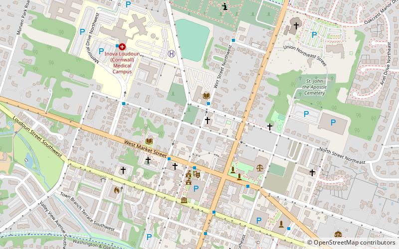 Old Stone Church Archeological Site location map