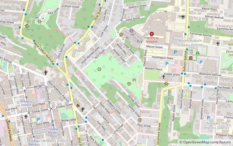 jackson hill park cincinnati location map