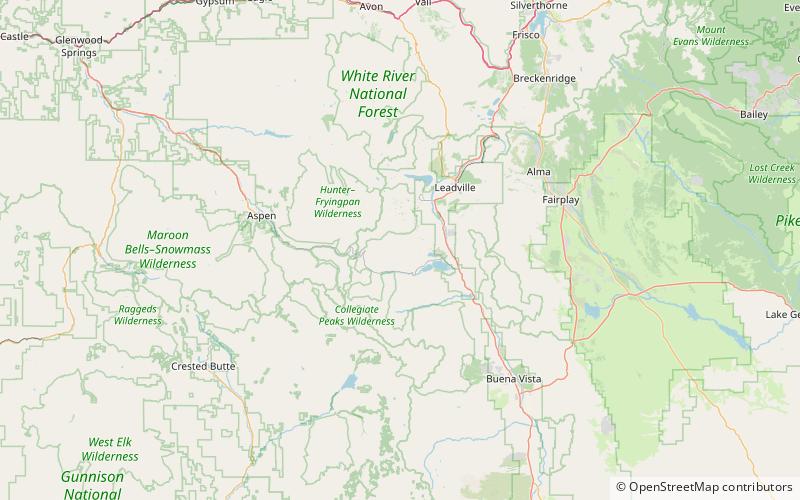 Mount Elbert location map