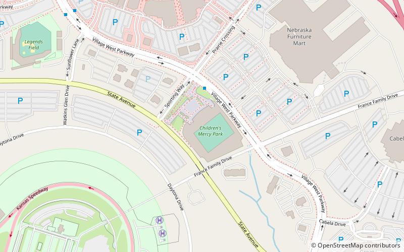 Children’s Mercy Park location map