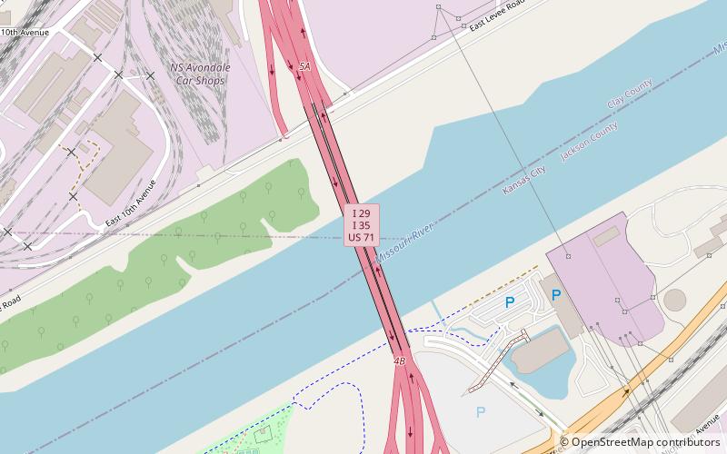 Christopher S. Bond Bridge location map