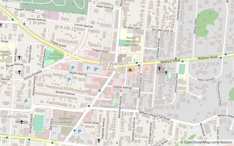 Madison and Woodburn Historic District location map