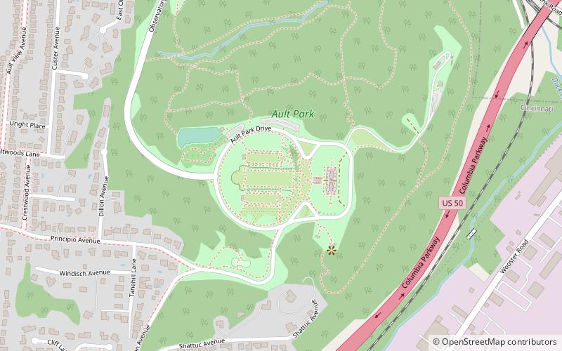 Ault Park location map