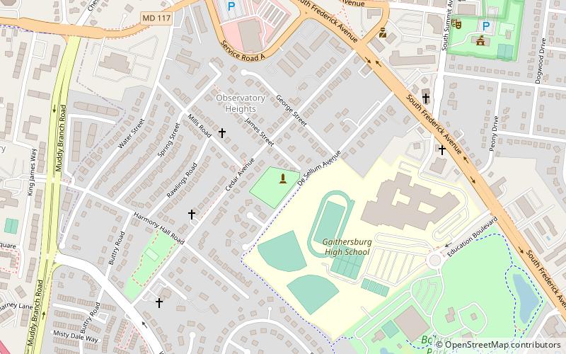 Gaithersburg Latitude Observatory location map