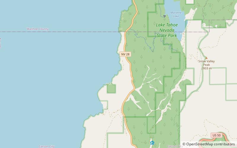 whale beach carson city location map