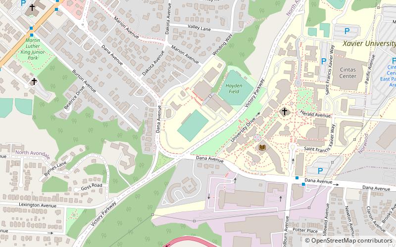 corcoran field cincinnati location map