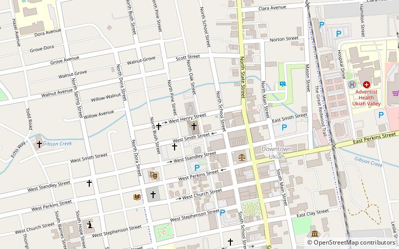 First Baptist Church location map