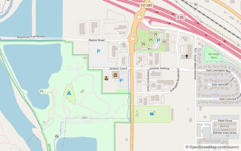 Dinosaur Journey Museum location map