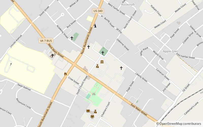 Old Clarke County Courthouse location map