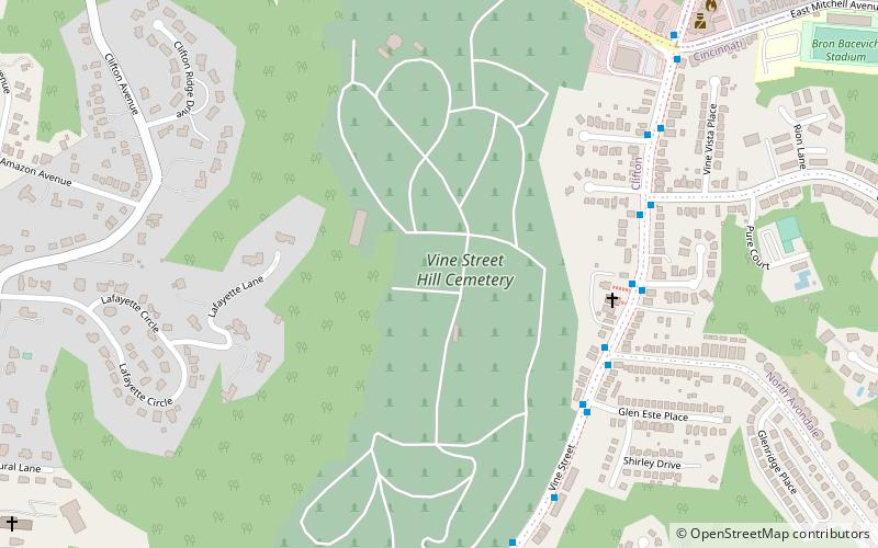 Vine Street Hill Cemetery location map