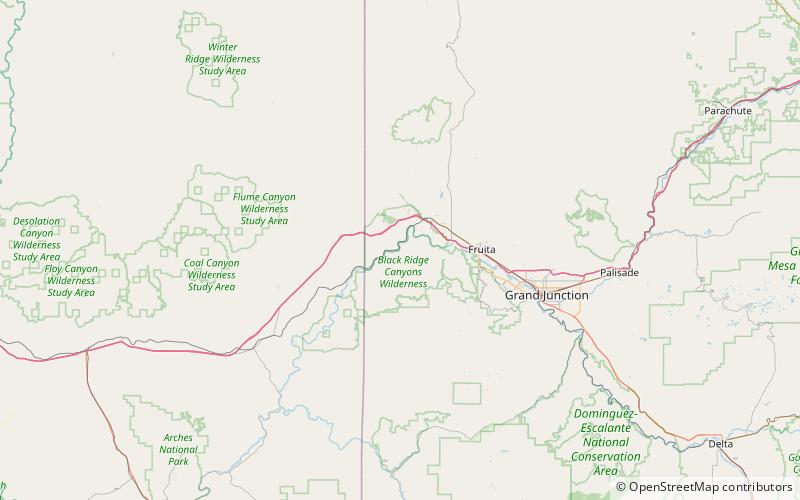 Mee Canyon location map