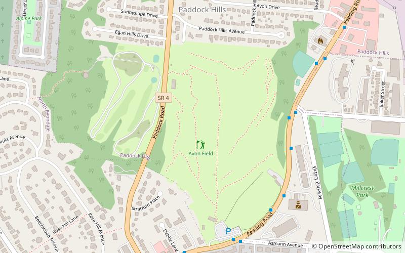 Avon Fields Golf Course location map
