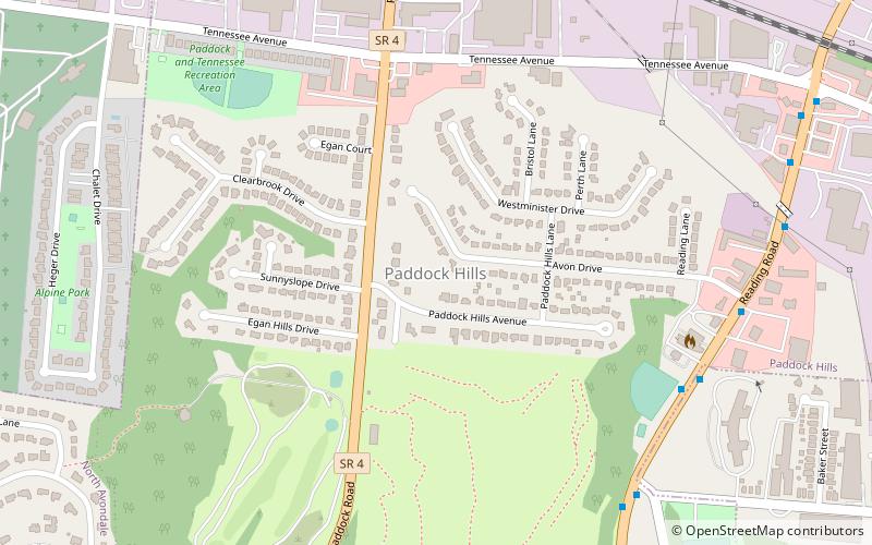 Paddock Hills location map