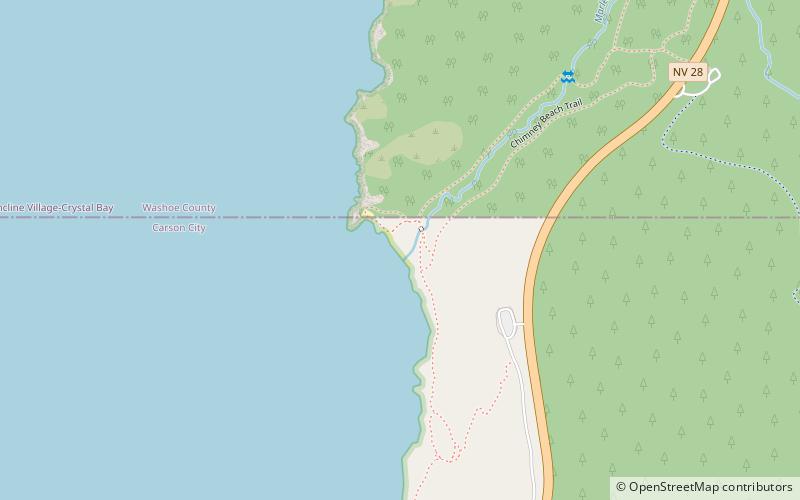 Chimney Beach location map