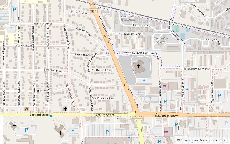 Indiana University location map
