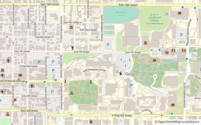 Indiana Memorial Union location map