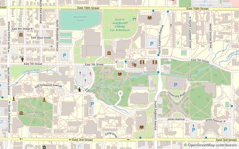 Lilly Library location map