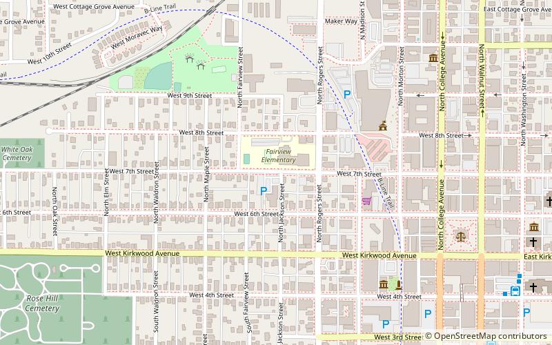 Bloomington West Side Historic District location map