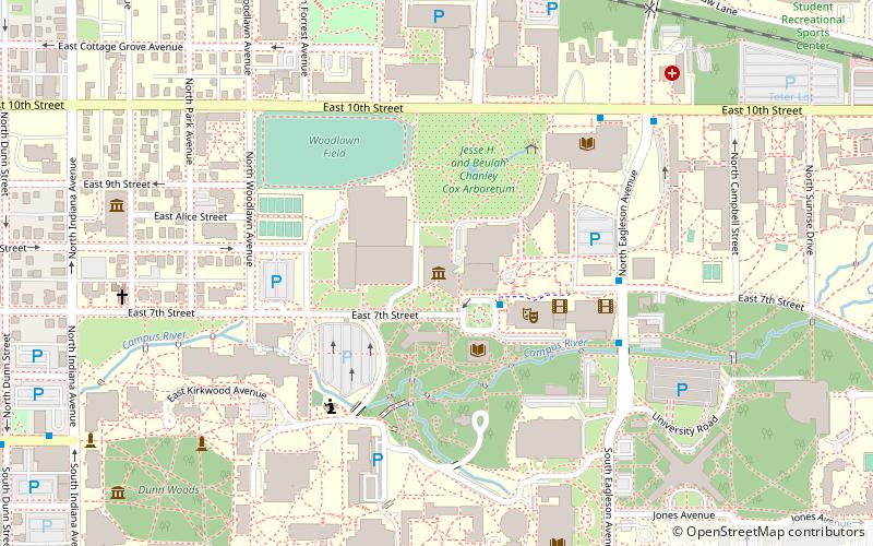 Indiana University Art Museum location map