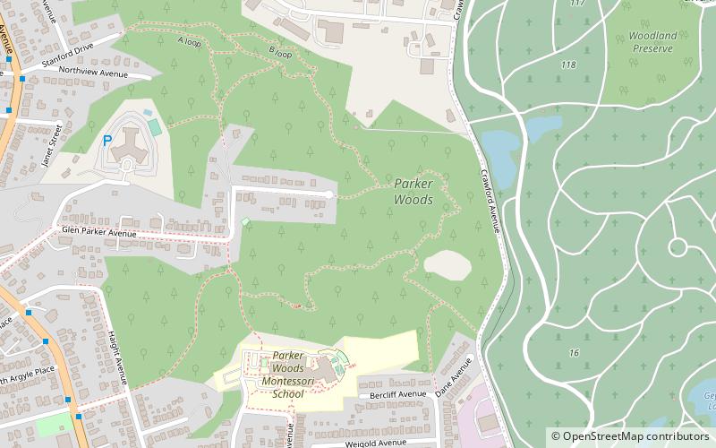 Obszar Chroniony Parkers Woods and Buttercup Valley location map
