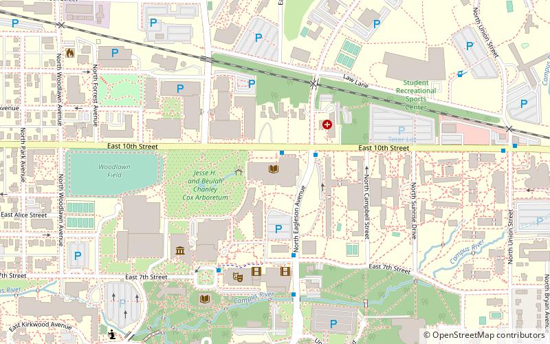 Herman B Wells Library location map